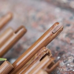 100pcs Archery Nock Shafts 39in 50-55lbs Bamboo Arrows Hunting Bow Accessories