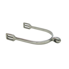 AJ Tack Stainless Steel Soft Touch Smooth Roller English Spur – Mens