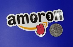 Amazon parody sticker amoron