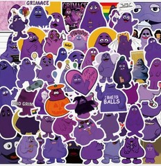 25 Piece Mix Lot 2” Grimace McDonald’s Stickers, Mix, Decals FREE SHIPPING