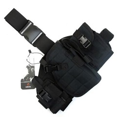 Lancer Tactical CA-324B Molle Platform Drop Leg Holster in Black