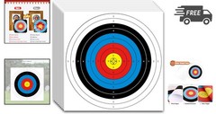 Archery Targets Paper 20pcs 16x16in Practice Targets for Hunting and Training