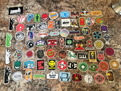 73 Cool Mixed Colors Skateboard Laptop Car stickers