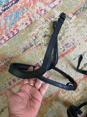 LeMieux ? Black Leather padded english bridle w 4 nose pieces ONE BID FREE SHIP