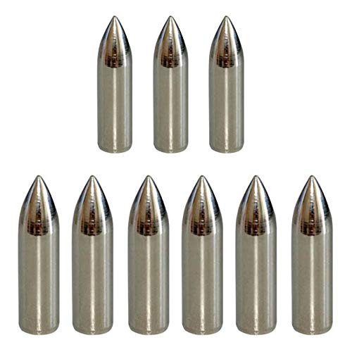 12pcs Glue on Field Points 11/32 Wood Arrow Points Glue on Arrow Tips for Woo…