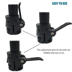 Generic Brands GLDYTIMES Folding Pole Base, Lock Screw Hook Metal Connector R…