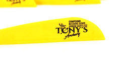 Tonys 3» Archery Vanes All New Super Wave Vane Yellow 50PK TNYSWVY3343H