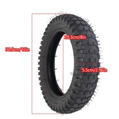 12-1/2 X 2.75 (12.5 X 2.75) TIRE & TUBE FOR RAZOR DIRT BIKE MX350 MX400 12.5»