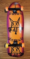 Dogtown Jay Adams «Rat Face» Skateboard w/Clear Grip Over Stickers, Snot Wheels