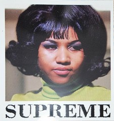 Supreme Aretha Franklin Legend Singer Sticker SS26