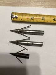 Bowfishing Arrow Point Broadheads Pack (3 Piece) 2 Sizes See Pics