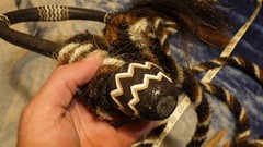 Vintage Horse Hair Mecate Bosal Pair Braided Kangaroo Hide?