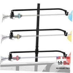 3 Place Weed Eater Rack, Mount On Landscape Truck Trailer Enclosed Carbon Black