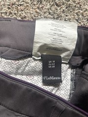 LeMieux Breeches Equestrian Riding Pants Women Size US 30 Gray Grip