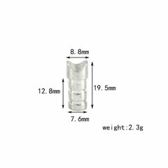 Aluminum Short Arrow Nocks ID6.2/7.6mm Half Moon Tails Archery DIY Shaft
