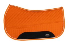 Challenger 28″ x 30″ Western Quilted Fleece Padded Saddle Pad Orange 39100