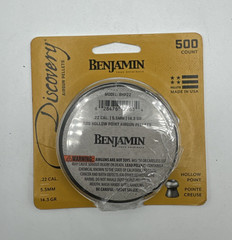 Benjamin Discovery Lead Hollow Point Pellets .22 Cal, 500 count Tin Can – BHP22