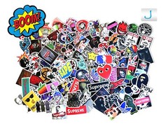 100 Random Skateboard Stickers Vinyl Laptop Luggage Decals Dope Sticker Lot Mix