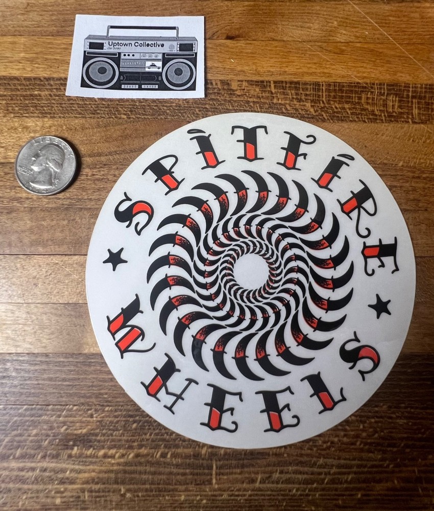 Spitfire Skateboard Wheels American Traditional Tattoo Swirl sticker Anti Hero