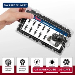 200Pcs Polaris Push Pins, UTV Nylon Fender Clips & Body Rivets with Tool, Compat