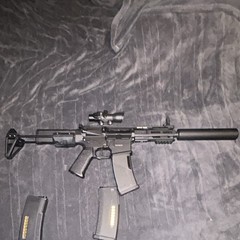 KRYTAC Trident MK2 “honey badger” colorway with suppressor