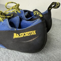 La Sportiva Blue Yellow Cliff Climbing Shoes Rock Outdoor Men’s US 9.5