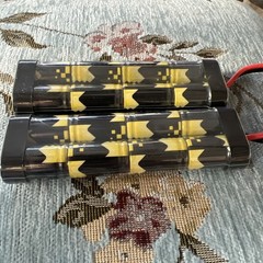 TATTU 8.4V 1600mAh NiMH FlatBattery TMY Female Plug Assembled 16G Wire Lot of 2