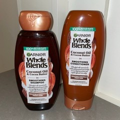 Garnier Whole Blends Coconut Oil Cocoa Butter Smoothing Shampoo and Conditioner