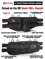Maddog JT Stealth Semi-Automatic Protective CO2 Paintball Gun Starter Package