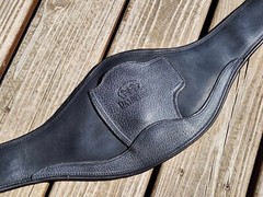 Devoucoux Black/Black Padded Anatomic English Jumper Girth – 52″/130cm – NWT!