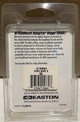 Easton Zinc BAR 3 – Broadhead Adapter Rings (BAR) – 12, Black. New.