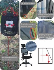 Portable Airsoft Target TentBlackNon Lethal with BB Trap Recycle The Ammo Ind…
