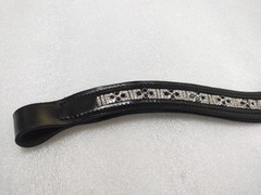 Premium Stylish Crystal Leather Browband For Horses Bridle Part