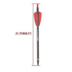 12X 7.5″ Crossbow Bolts 6.2mm Carbon Shaft Arrows 2″ Vanes Crossbow Hunting