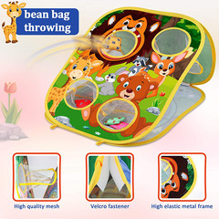 Animal Bean Bag Toss Game Toy Outdoor Toss Game,Family Party Party Supplies-Kids