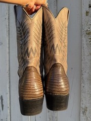 Nocona Boots Leather Western US 8.5D men’s/womens 10W rare vintage Cowboy boots