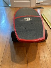 Kryptonics CALIFORNIA Skateboards Gray & Red EST 1965 FAST RELIEF 23 in. long