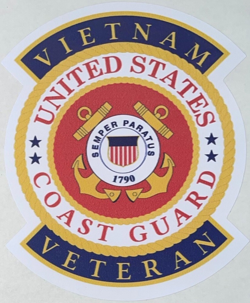 US Coast Guard Vietnam Veteran Sticker Waterproof D106