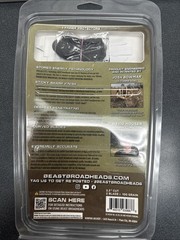 New Bowmar Archery Beast Broadheads 2.3 Inch Cut 2 Blade 100 Grain 3 Pack