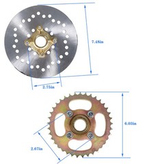 Go Kart 32″ Drift Trikes & Rear Axle Complete Kit Wheel Hub And Brake Assembly