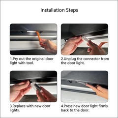 2Pcs Car Door Lights Compatible With Challenger 2015-Present. Personality Pat