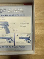 MARKSMAN .177 BB , Pelllet or Dart Repeater Air pistol with manual