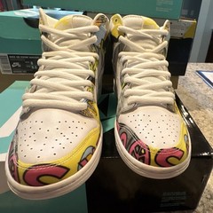 Nike SB Zoom Janoski Canvas High-Top De La Soul Shoes Multi-Color US 8.5