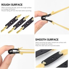 10 Pack Flat Rubber Bands 2.0mm Thick Elastic Slingshot Replacement for Hunting