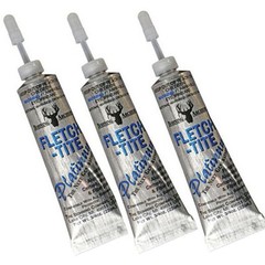 Bohning 3 Pack Fletch Tite Platinum Adhesive 3/4oz Tube Glue