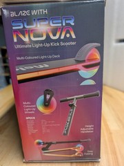 NEW/SEALED Melo Wheels Supernova Light-Up Kick Scooter – Black