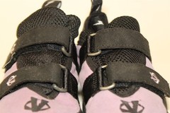 Evolv Elektra Womens Size 9.5 41 USA Made Purple Black Strap Rock Climbing Shoes