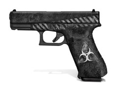 Glock 19X / Glock 45 Decal Grip – Biohazard (Black & White)