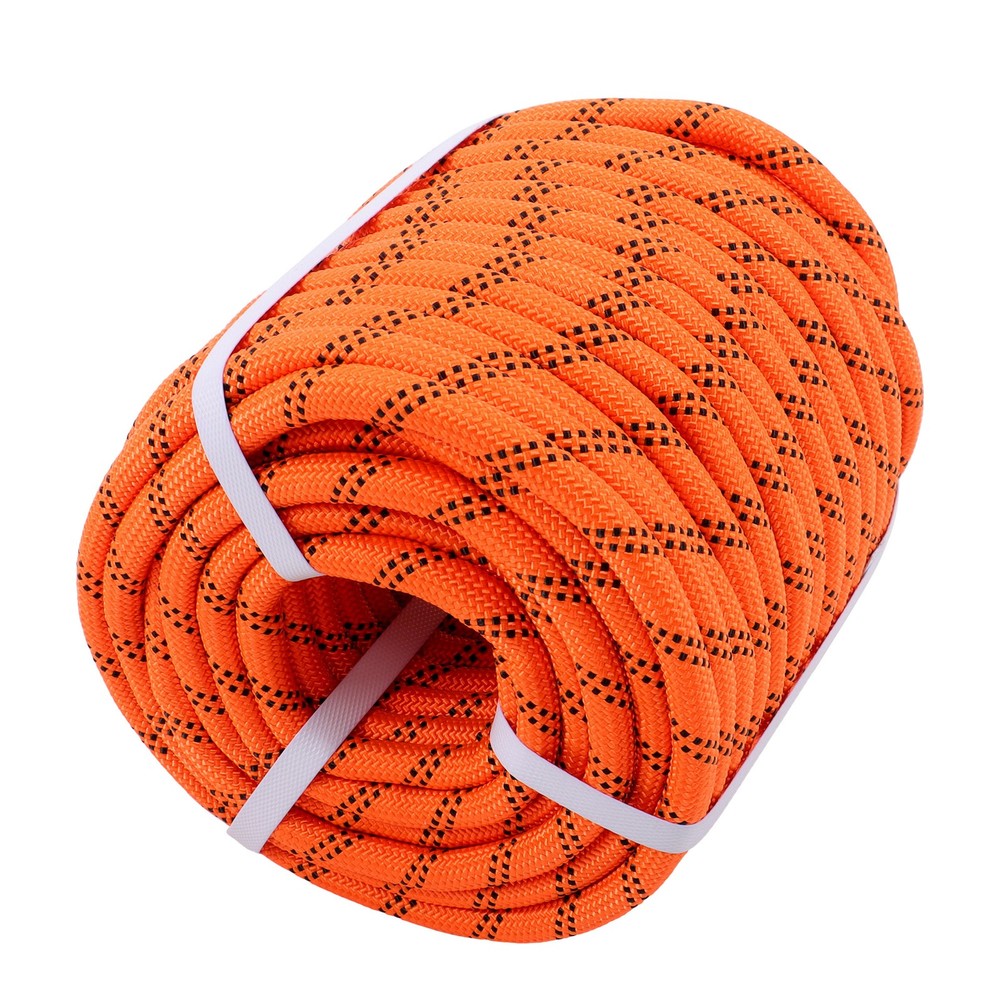 1/2 in X120′ 48 Stranded Braided Rope Breaking Strength 5174 Pounds Orange Black