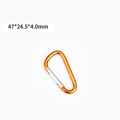 10/50 PCS Carabiner D Shape Spring Clip Snap Key Hook Keychain Buckle
